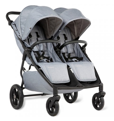 MAST Swiss Design M.Twin x  - bliźniaczy wózek spacerowy z regulacją rączki | Glacier Lake HP